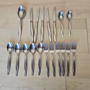 VTG 19pc FINLANDIA‎ Stainless MCM Flatware International Silver INSICO USA